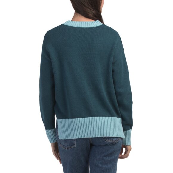 EBBY & I BLUE MULTI Ciao Knit Sweater - Picture 2 of 2